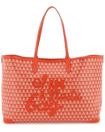 Anya Hindmarch 'i Am A Plastic Bag' Tote Bag - Red