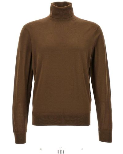 Tom Ford High Neck Jumper Jumper - Brown