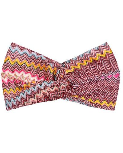 Missoni Zigzag-woven Stretched Headband - Pink