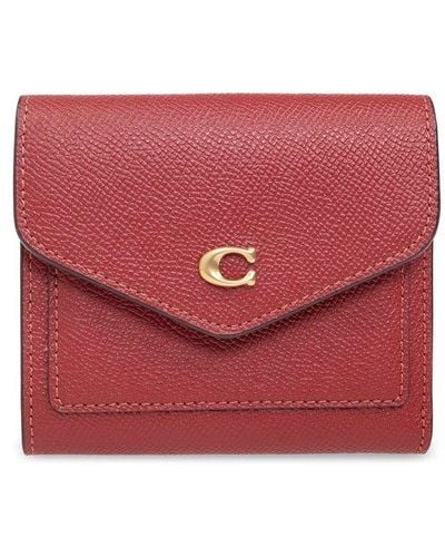 COACH Leather Wallet - Red