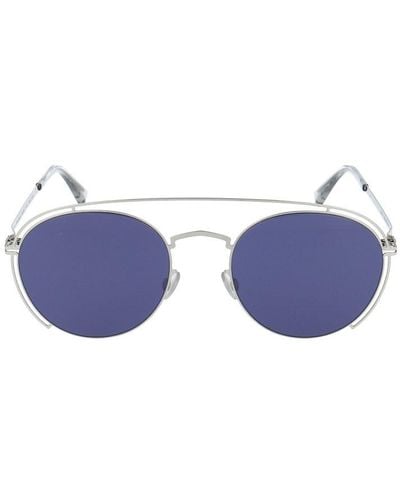 Mykita X Maison Margiela Round Frame Sunglasses - Metallic