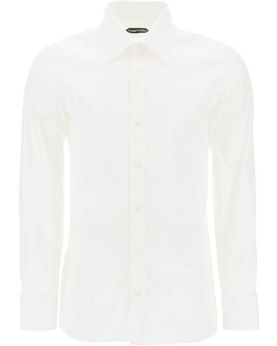 Tom Ford Slim Fit Cotton Shirt - White