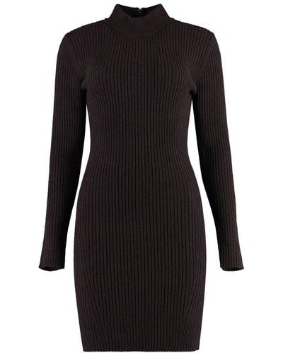 Michael Kors Wool-Blend Dress - Black