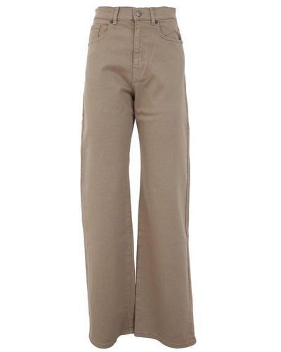 P.A.R.O.S.H. Cotton Drill Trousers - Natural