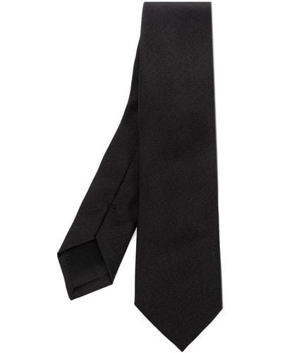Givenchy Logo Embroidered Tie - Black