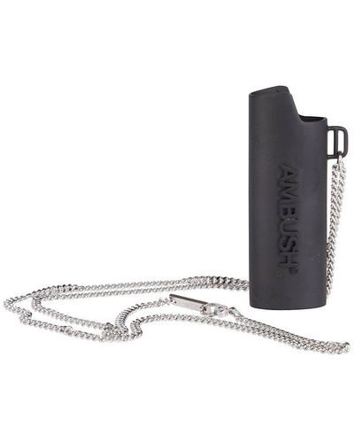 Ambush Logo Lighter Case Necklace - Black