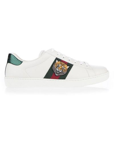 Gucci Tiger Ace Sneakers - White