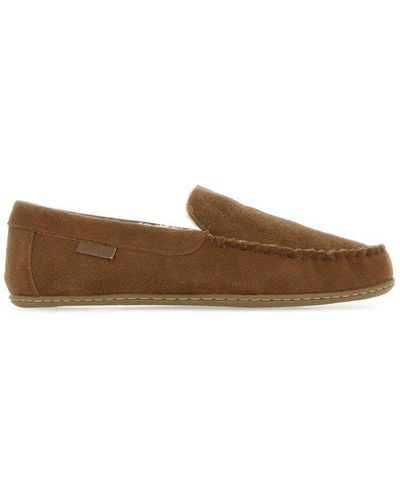 Polo Ralph Lauren Pony Embroidered Loafers - Brown