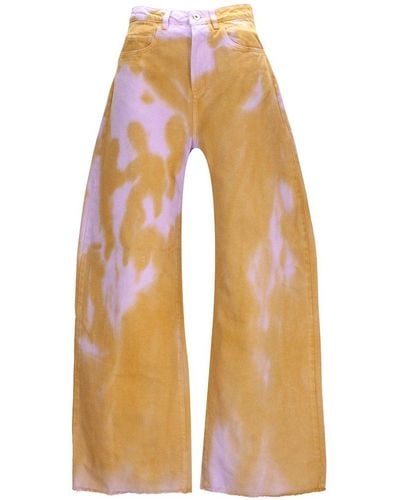 Marques'Almeida Tie-dye Wide Leg Jeans - Orange