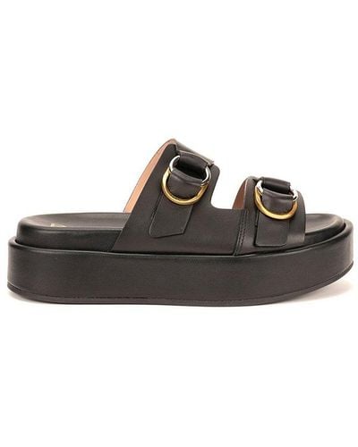 Pinko Slip-on Platform Sandals - Black