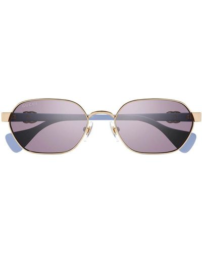 Gucci Gg1593S Linea Gg Logo Sunglasses - Multicolor