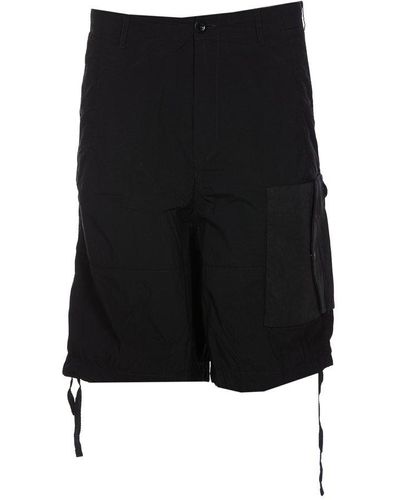 C.P. Company Drawstring Cuff Cargo Shorts - Black
