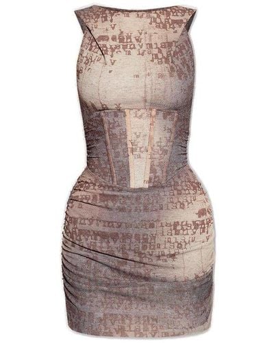 MISBHV Hooded Dress, - Brown