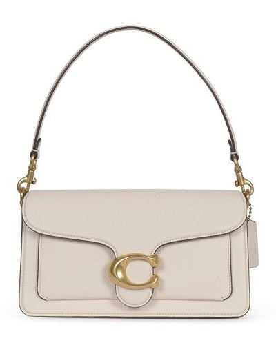 COACH Leather Tabby Shoulder Bag 26 - White