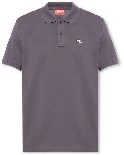 DIESEL 't-smith-doval-pj' Polo Shirt, - Purple