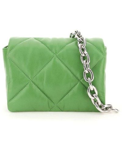 Stand Studio Brynn Quilted Clutch Bag - Green