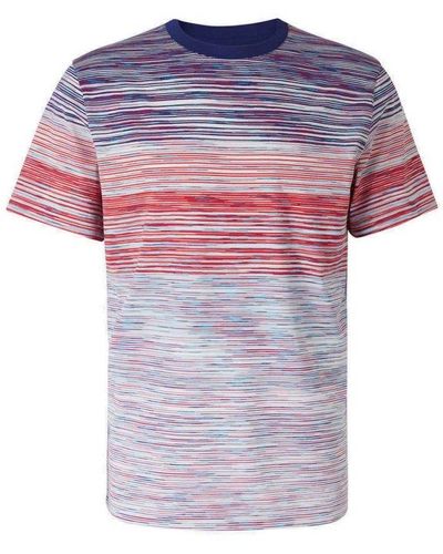 Missoni Striped Crewneck T-shirt - Pink