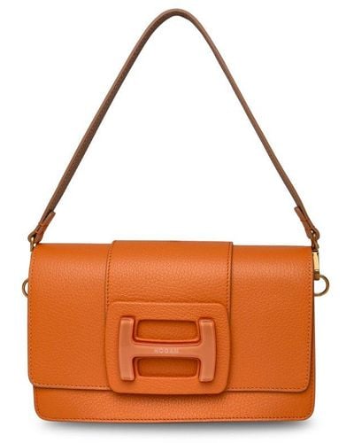 Hogan Leather H-bag - Orange
