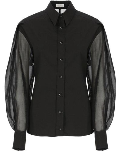 Brunello Cucinelli Shirts - Black