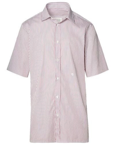 Maison Margiela Two-Tone Cotton Shirt - Pink