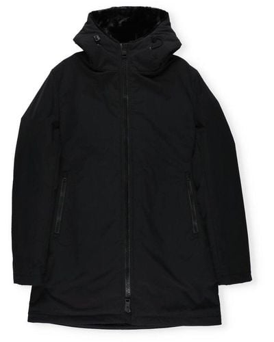 Herno Faux Fur Padded Parka - Black