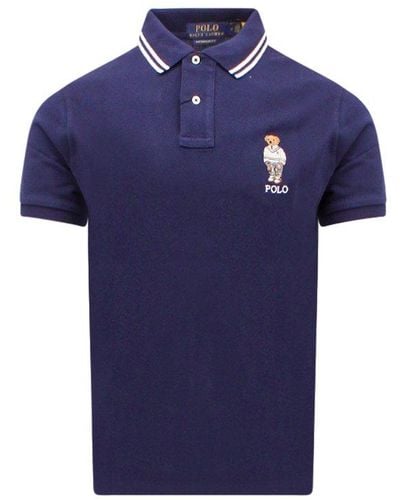Ralph Lauren Pure Cotton Polo Shirt - Blue