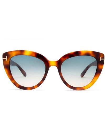 Tom Ford Izzi Cat-eye Frame Sunglasses - Blue