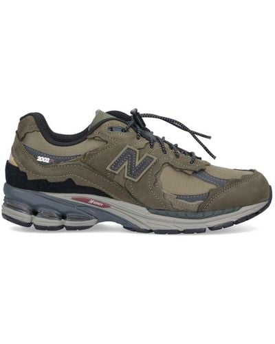 New Balance 2002r Panelled Lace-up Trainers - Green