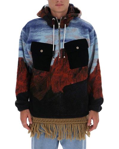 Palm Angels Canyon Fleece Jacket - Multicolor