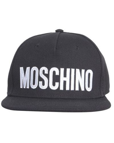 Moschino Logo Embroidered Baseball Cap - Black