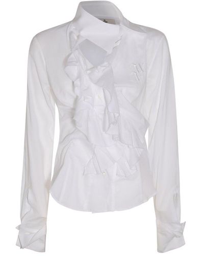 Vivienne Westwood White Cotton Ruffled Shirt