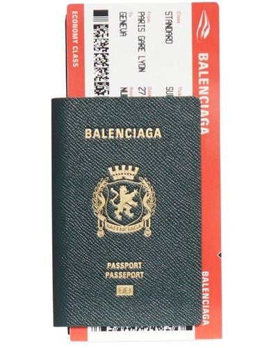 Balenciaga Passport Long Wallet - Green