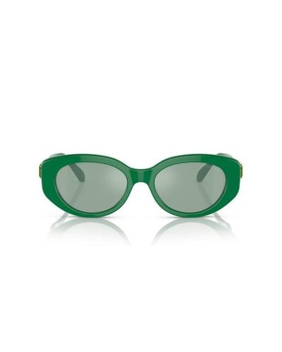 Swarovski Oval Frame Sunglasses - Green
