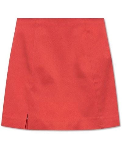 Cult Gaia 'flor' Satin Skirt, - Red