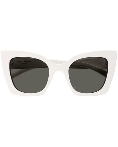 Saint Laurent Butterfly Frame Sunglasses - Brown