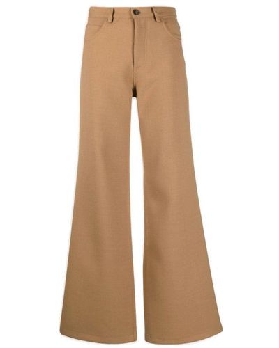 Societe Anonyme Flared Trousers - Natural