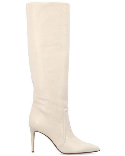 Paris Texas Knee-high High Stiletto Heel Boots - White