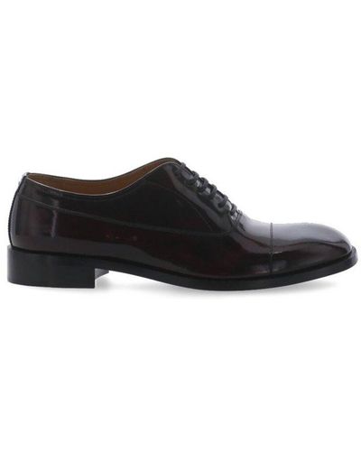 Maison Margiela Oxford Round Toe Lace-up Shoes - Black