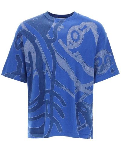 KENZO K-tiger Knit Pullover T-shirt - Blue