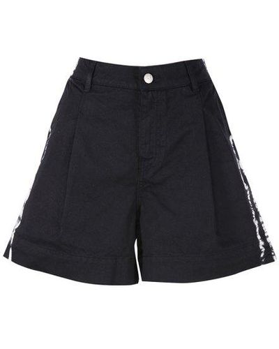 P.A.R.O.S.H. Side Print Tailored Shorts - Blue