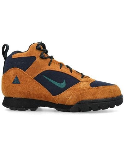Nike Acg Torre Panelled Lace-up Boots - Blue