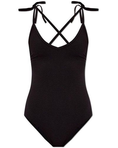 Isabel Marant Swan One-piece Swimsuit - Black
