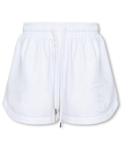 Stella McCartney Shorts With Logo - White