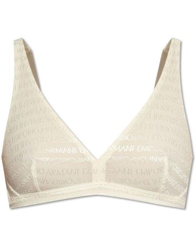 Emporio Armani Bra From The 'sustainability' Collection, - White