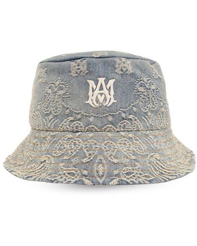 Amiri Bucket Hat With Logo, - White