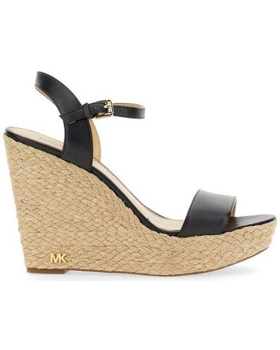 michael kors jill wedge white