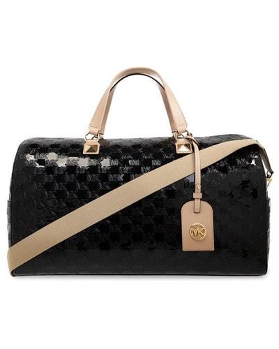 MICHAEL Michael Kors Grayson Extra-large Logo Embossed Weekender Bag - Black