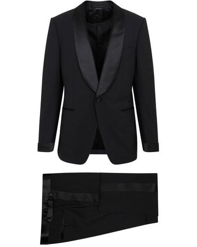Tom Ford Single-breasted Evening Tuxedo Suit - Black