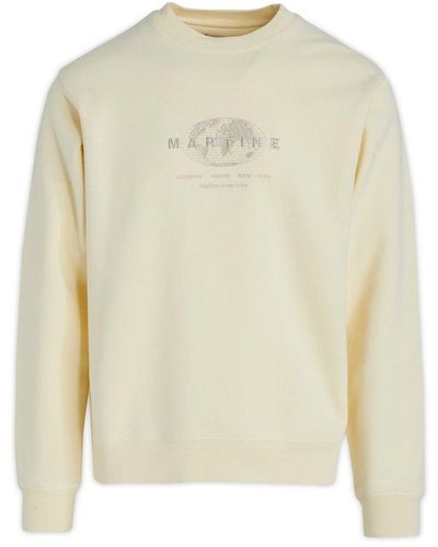 Martine Rose Striped Crewneck Sweatshirt - Natural