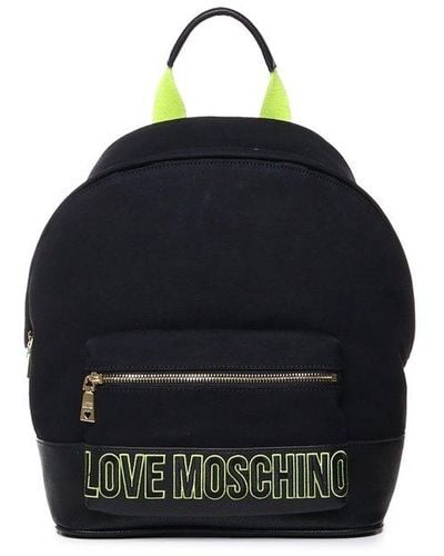 Love Moschino Love Backpack In Cotton - Blue